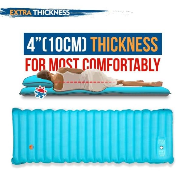 Extra Thickness Inflatable Sleeping Pad with Built-in Pump, Most Comfortable - Picture 2 of 6